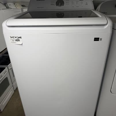 Laveuse Samsung Chargement par le Haut Blanche 2025