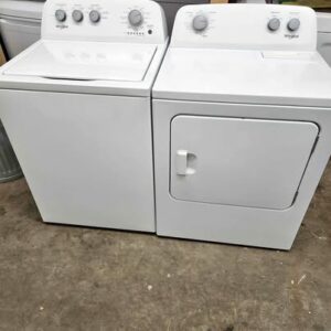 Ensemble Laveuse / Sécheuse Whirlpool Blanc