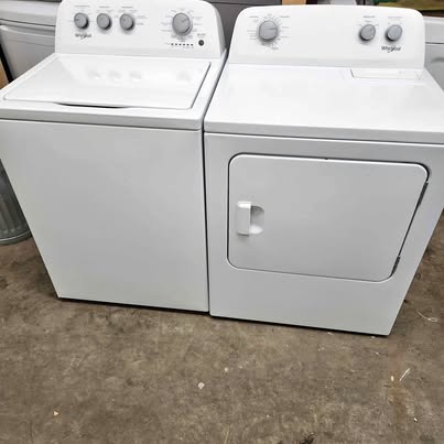 Ensemble Laveuse / Sécheuse Whirlpool Blanc
